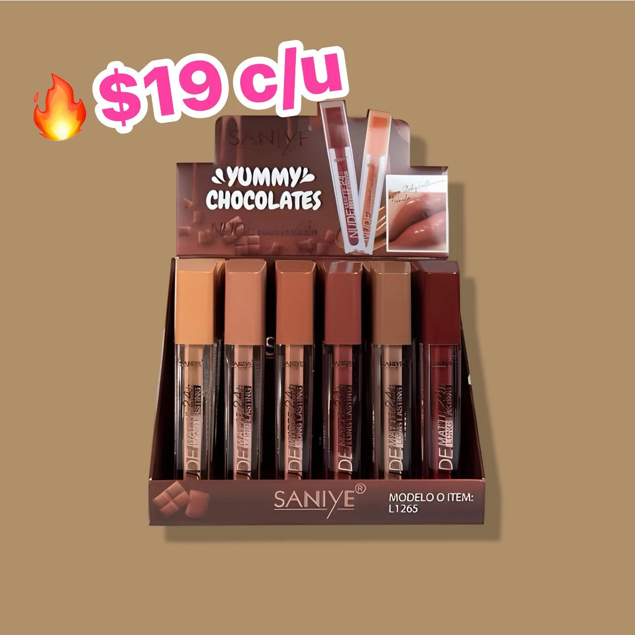 🔥LABIAL MATTE SANIYE🔥 chocolate