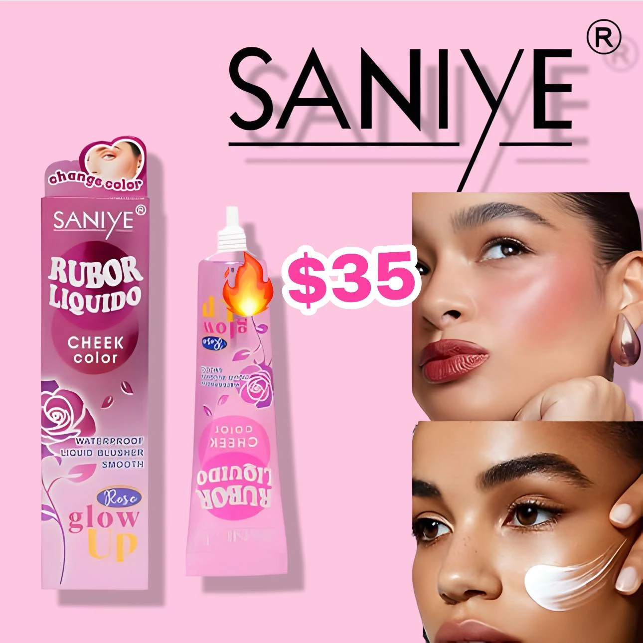 RUBOR LIQUIDO SANIYE R1298