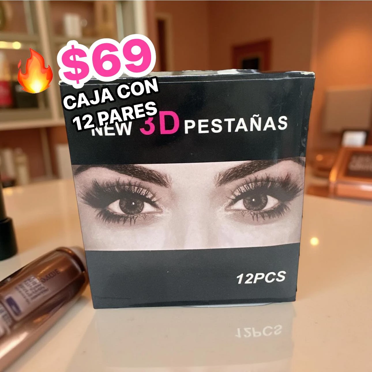 🔥CAJA 12 PARES PESTAÑA 🔥 3d