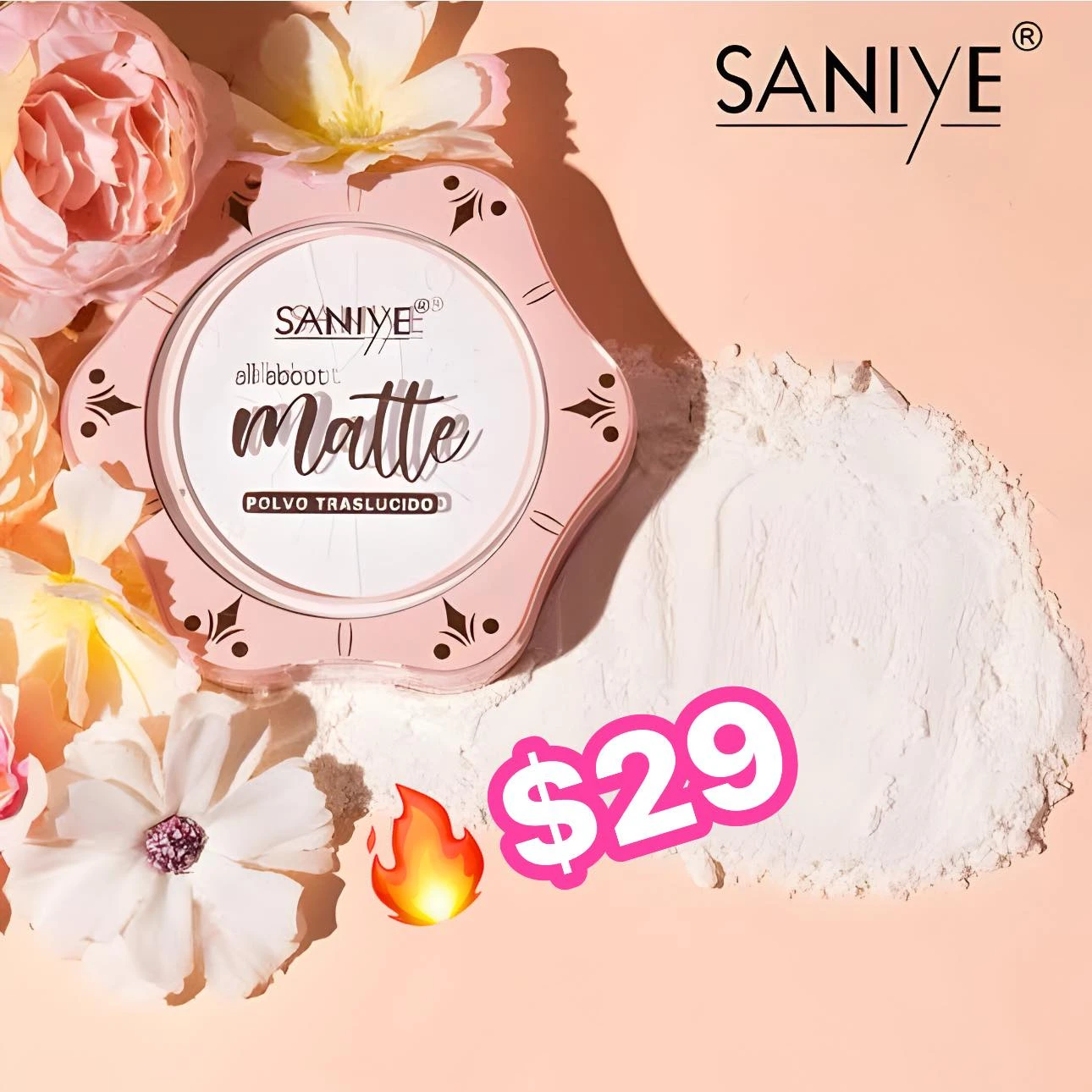 🔥POLVO TRANSLUCIDO SANIYE🔥 7502287450903