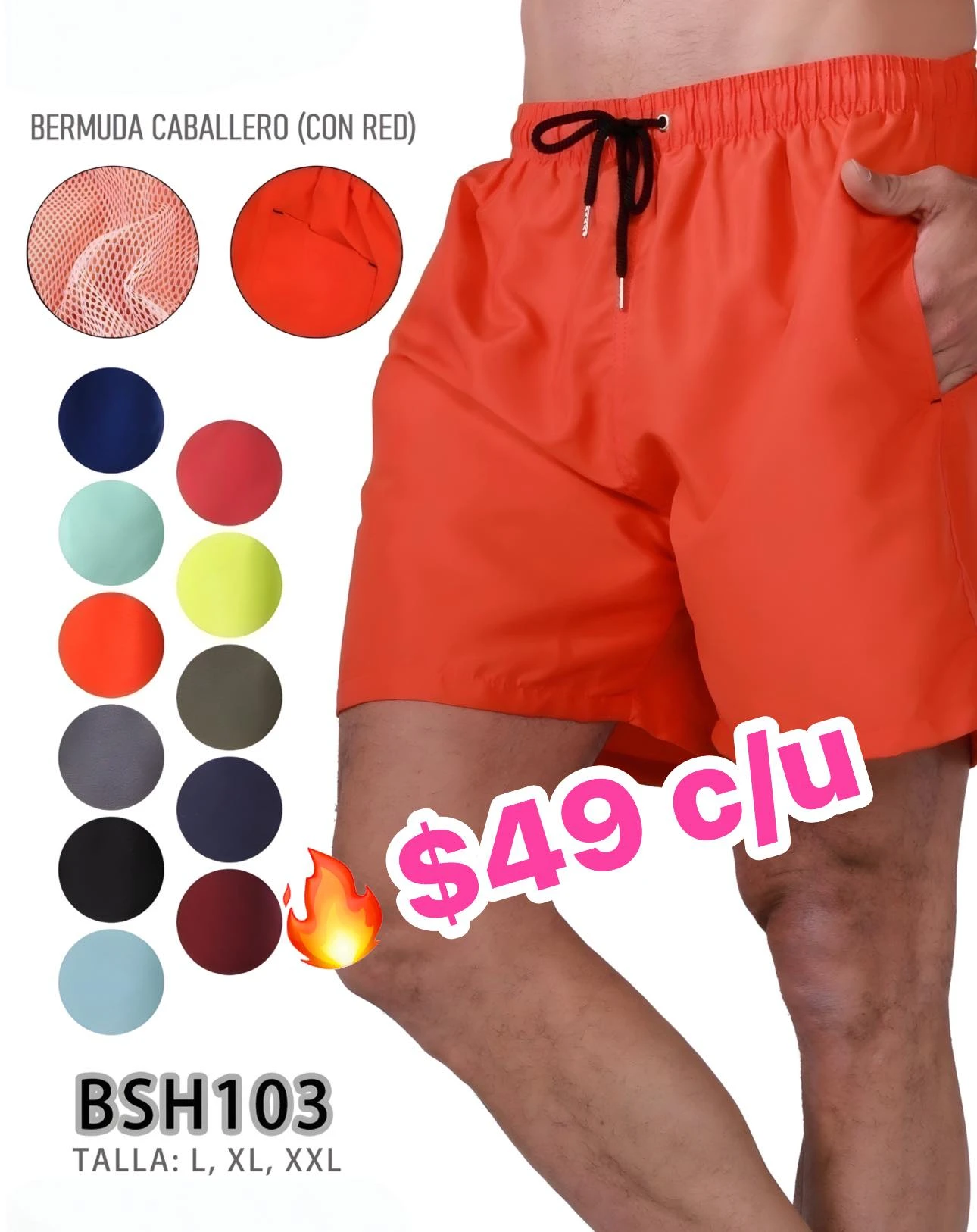 🔥SHORT PLAYERO CABALLERO🔥