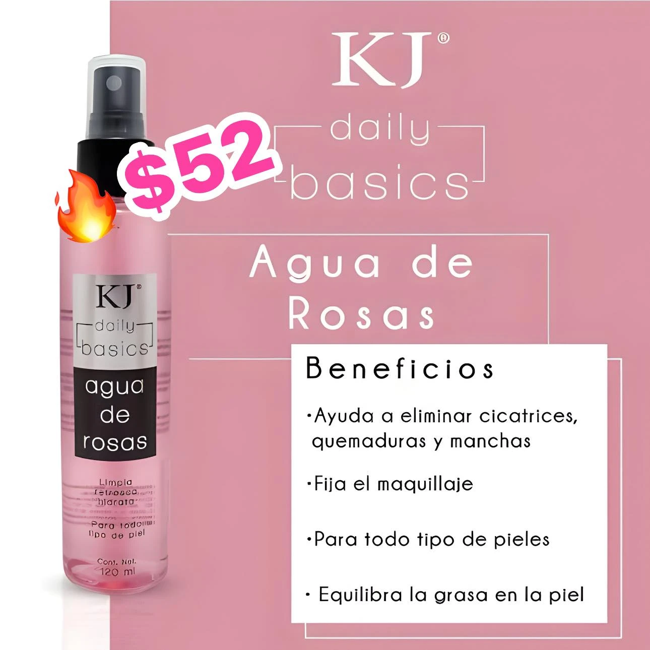 🔥AGUA DE ROSAS KJ🔥