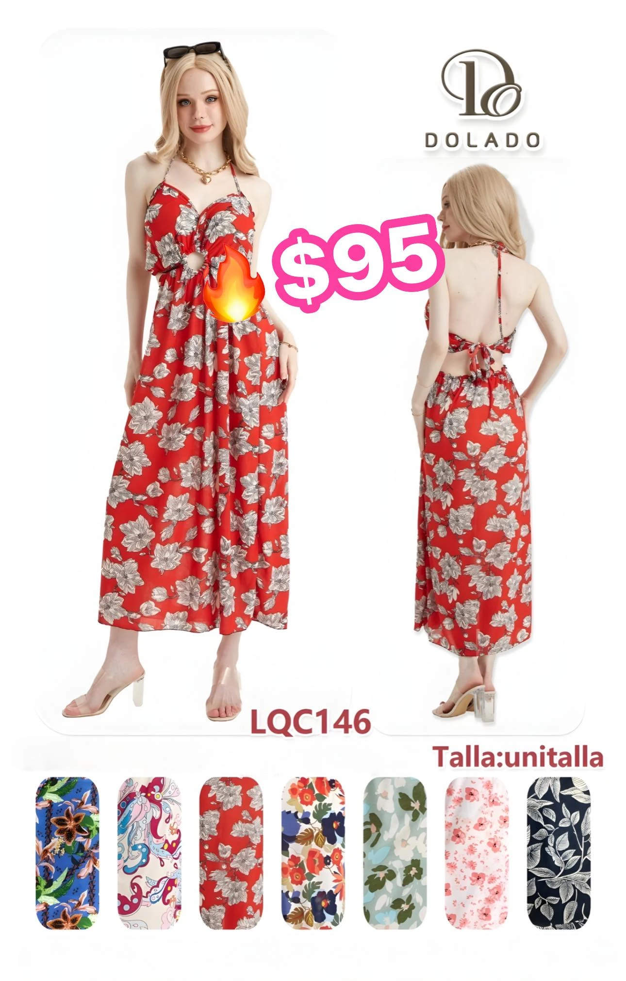 🔥VESTIDO UNITALLA🔥 LQC1900030