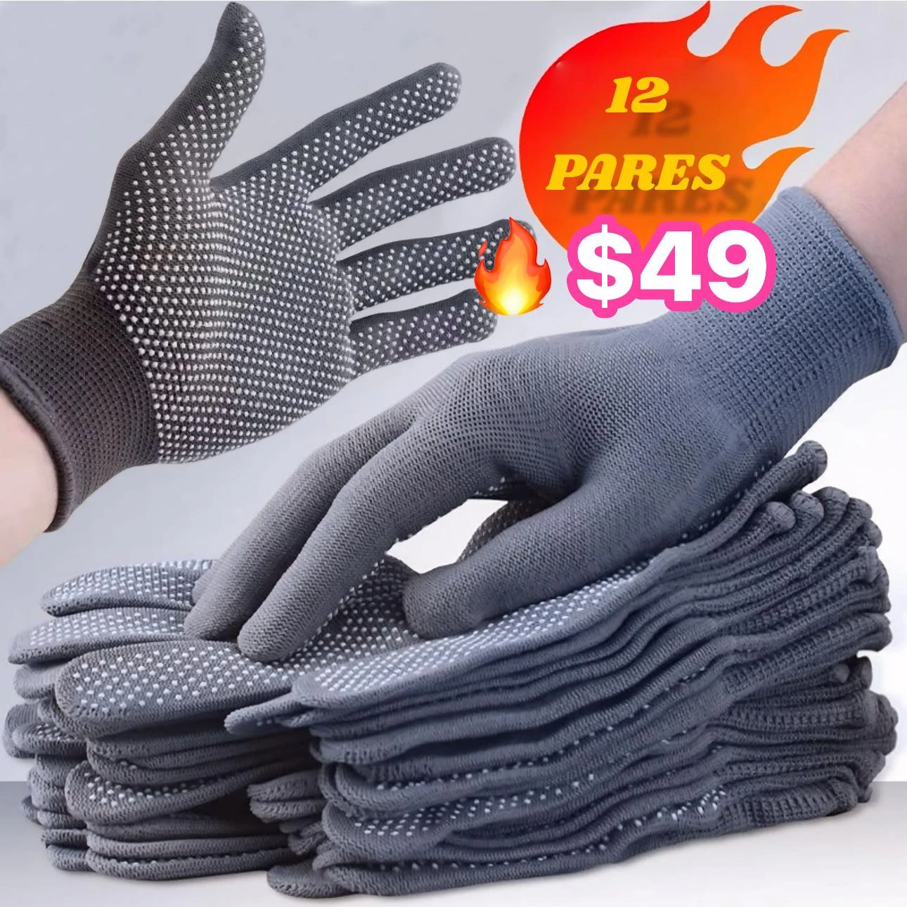 🔥GUANTES DE TRABAJO 12 PIEZAS🔥 5920250115000