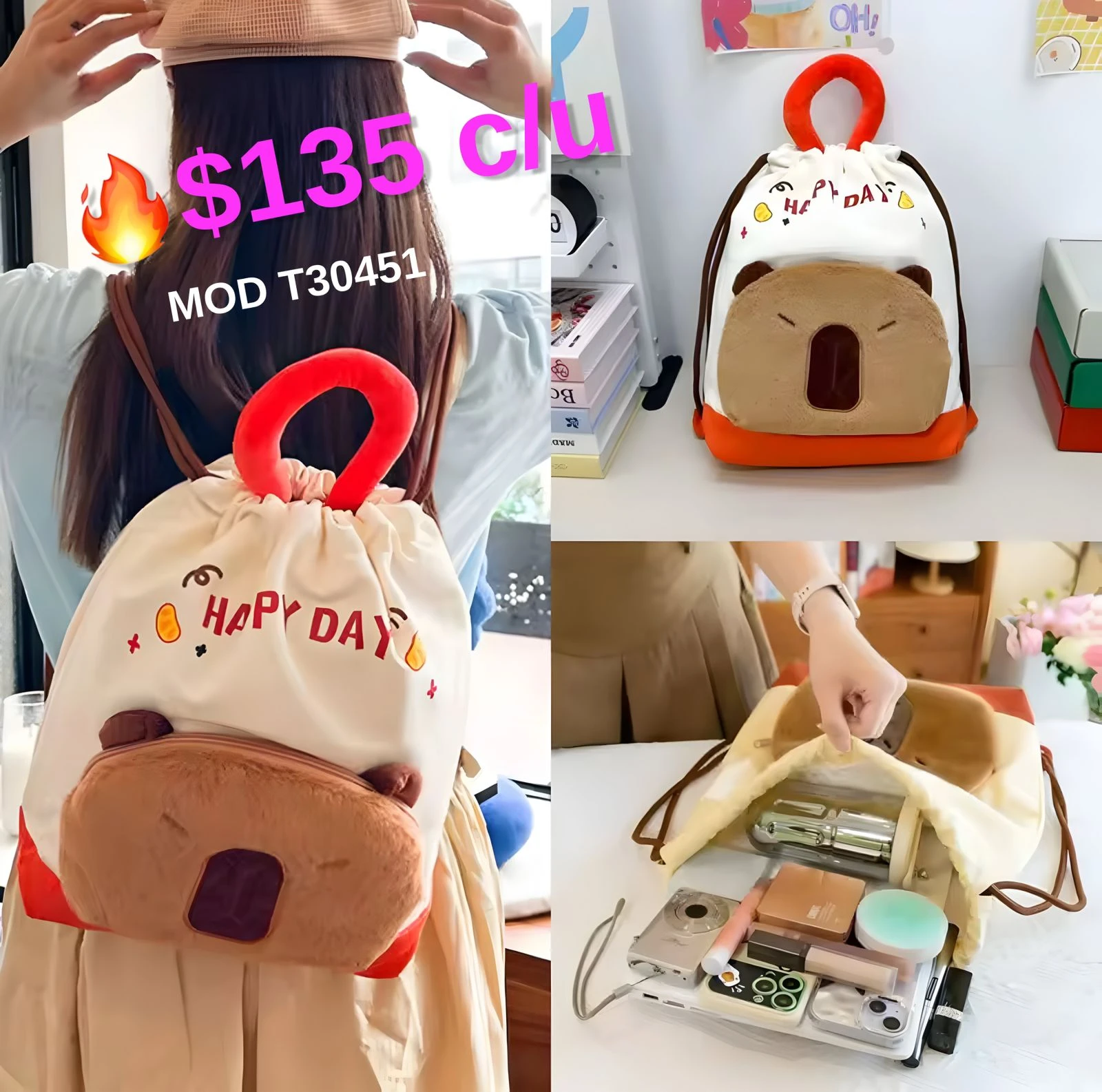 MOCHILA CAPIBARA T30451